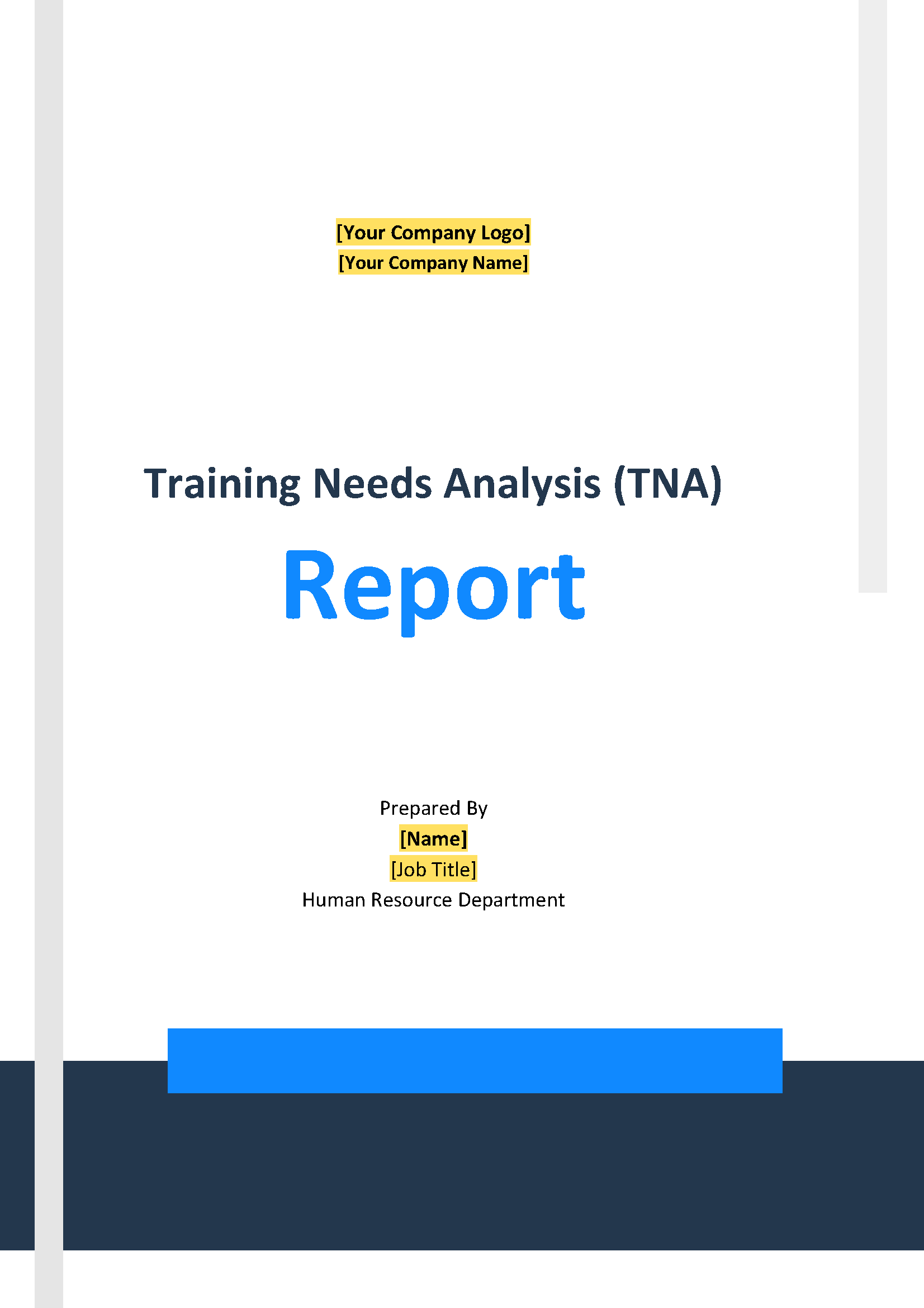 Training Needs Analysis Report